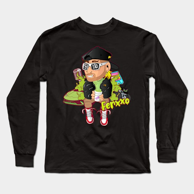 Feid ferxxo Long Sleeve T-Shirt by shadowNprints